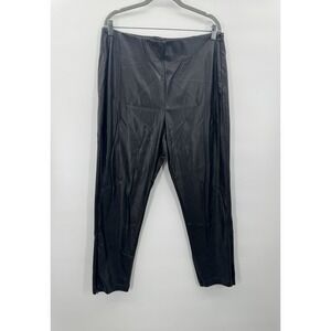 Old Navy Faux Leather Pant 16 Extra High Rise Skinny Ankle Zip Downtown Glam